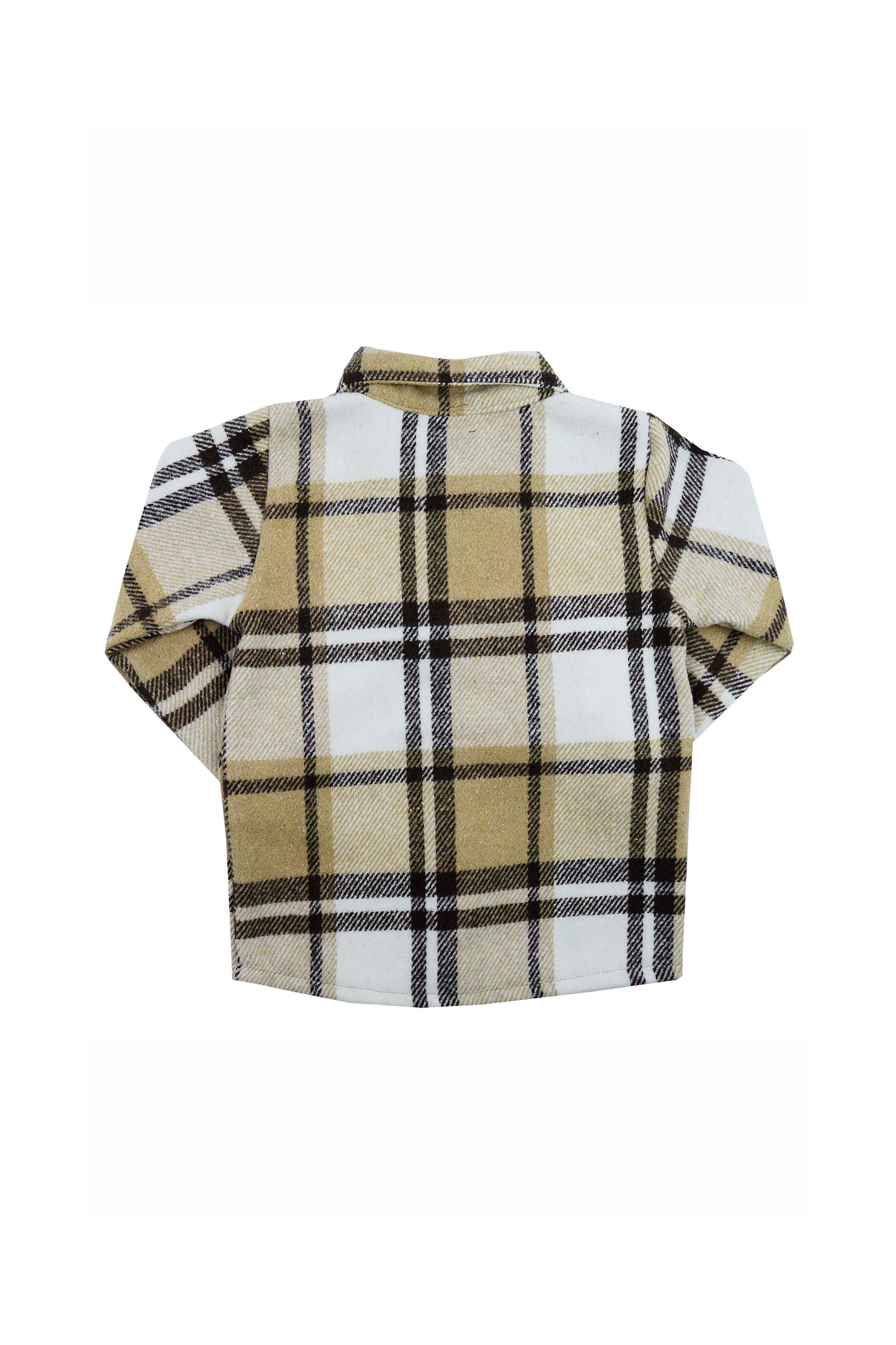 Camisa Infantil Menino Xadrez Marrom