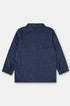 Camisa Infantil Xadrez Azul Manga Longa para Meninos — foto 3