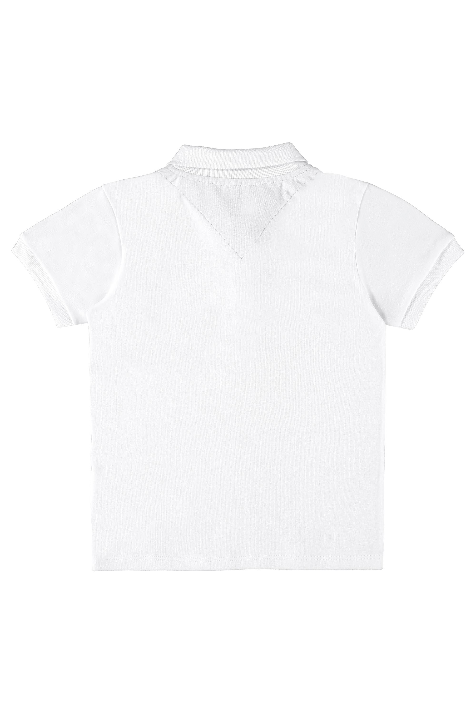 Camisa Polo Infantil em Suedine Manga Curta Branca — foto 2