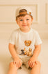Camiseta Infantil Estampa Ursinho com Cachorros 100% Algodão — foto 1