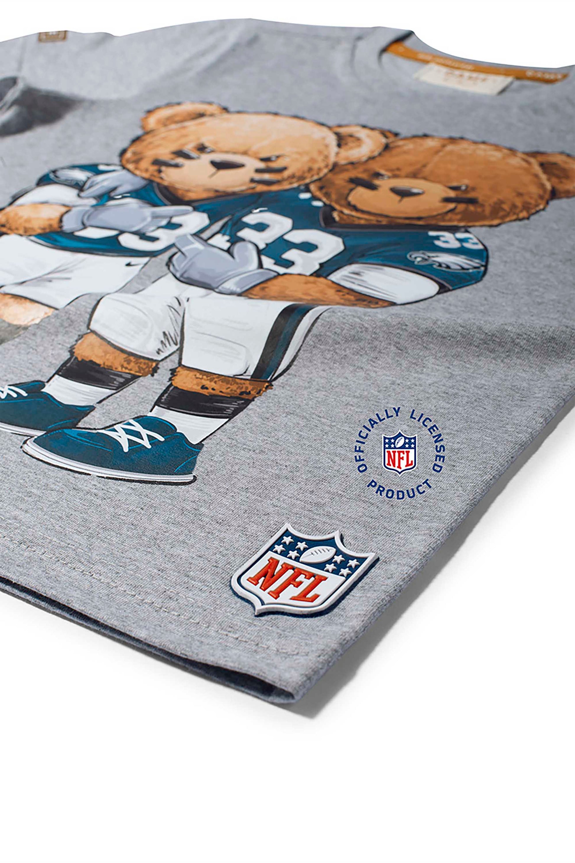 Camiseta NFL Teddy Philadelphia Eagles Manga Curta Cinza — foto 3