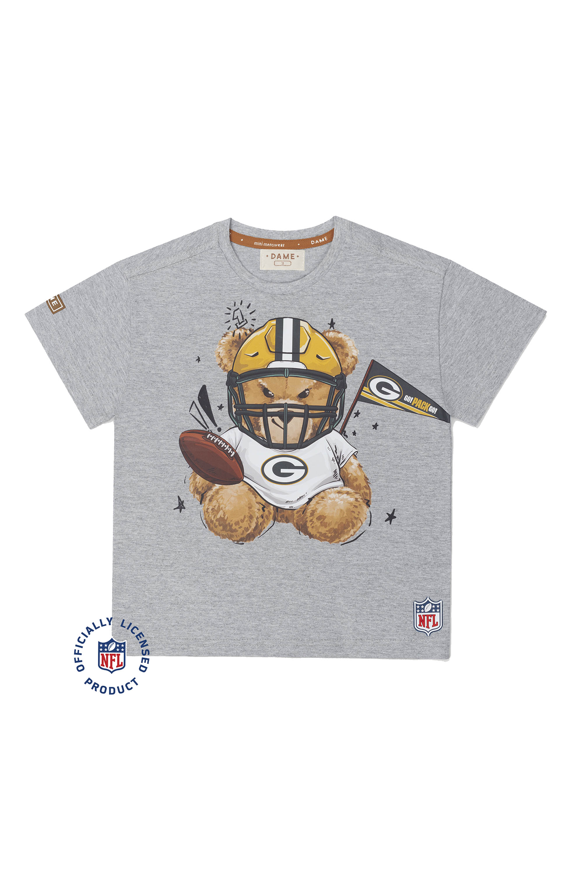Camiseta de Futebol Americano Infantil NFL Patriots Estampa Teddy — foto 2