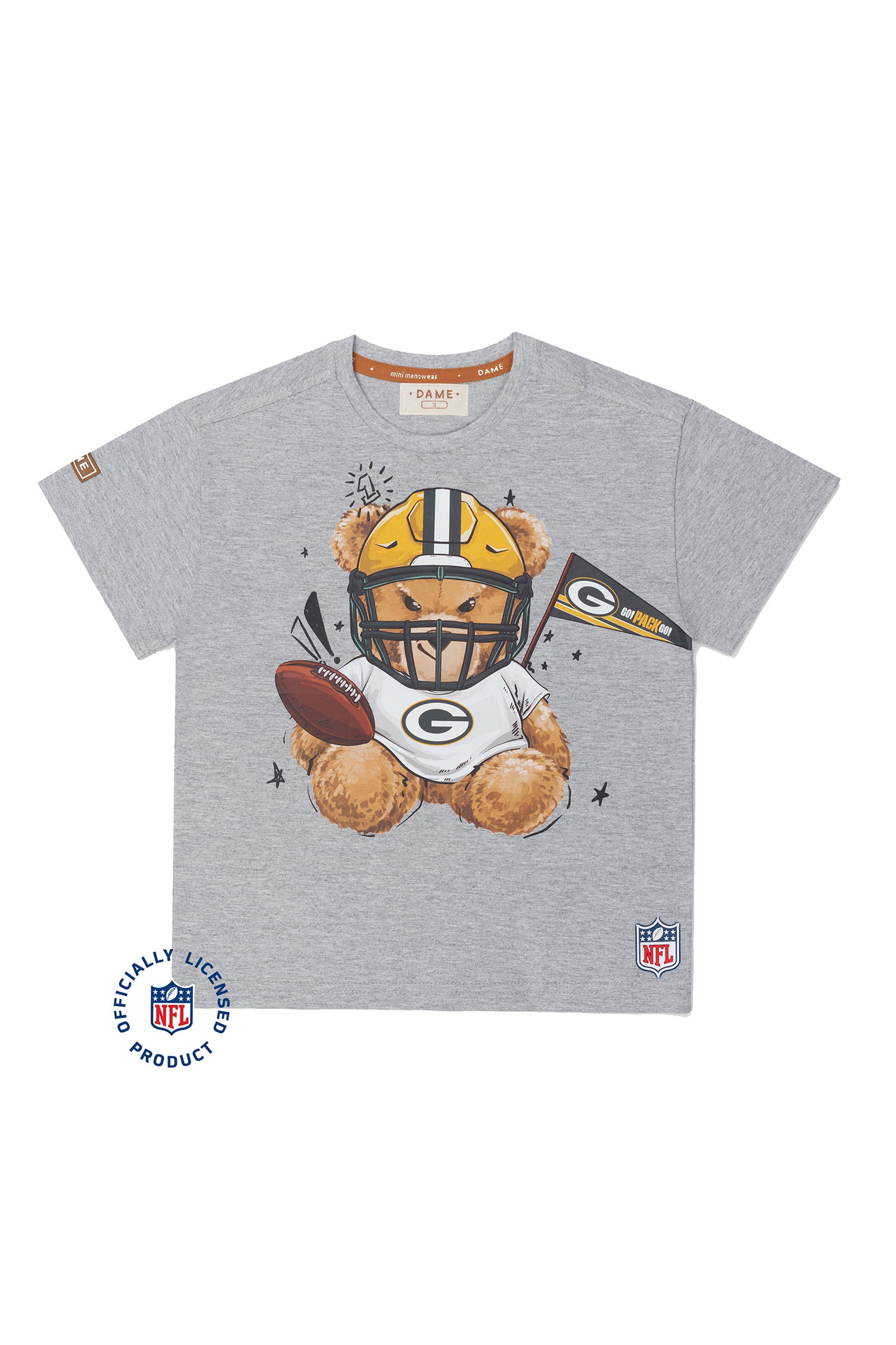 Camiseta de Futebol Americano Infantil NFL Patriots Estampa Teddy — foto 2