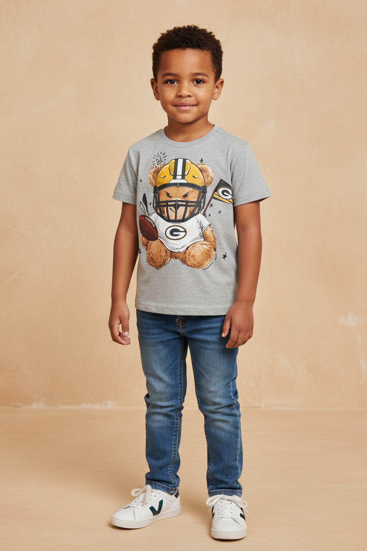 Camiseta de Futebol Americano Infantil NFL Patriots  - Estampa Teddy