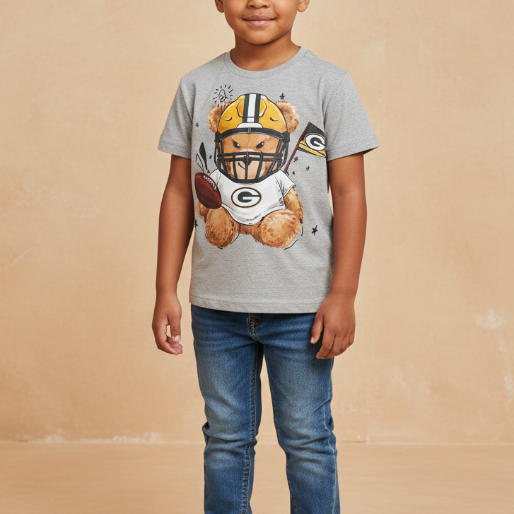 Camiseta de Futebol Americano Infantil NFL Patriots  - Estampa Teddy