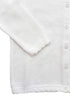Cardigan Infantil em Tricô Branco para Meninas — foto 3