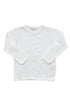 Cardigan Infantil em Tricô Branco para Meninas — foto 1