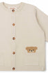Cardigan Bebê Menino em Tricô Bolso Urso — foto 2