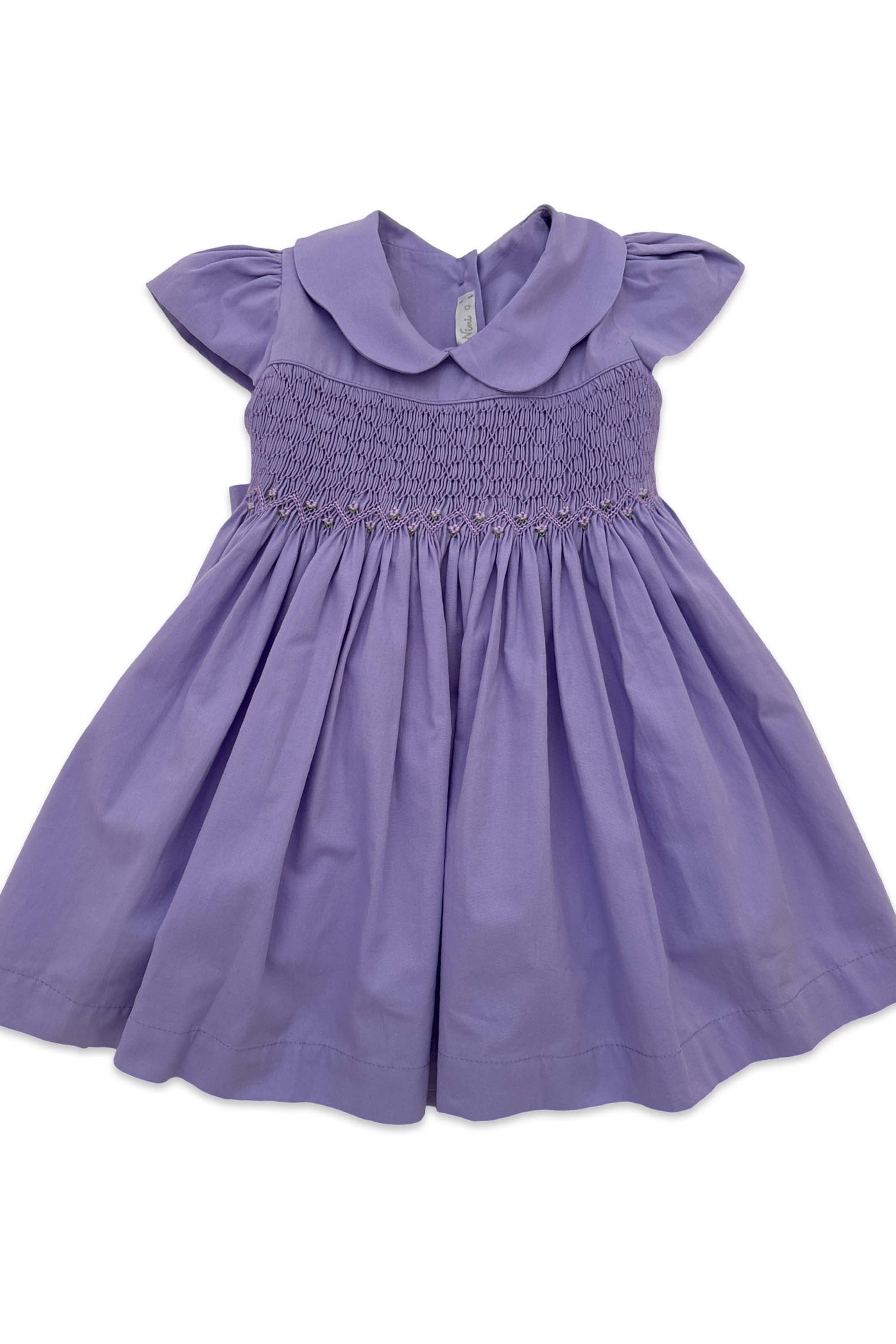 Vestido Infantil Clássico Casinha de Abelha Lilás — foto 2