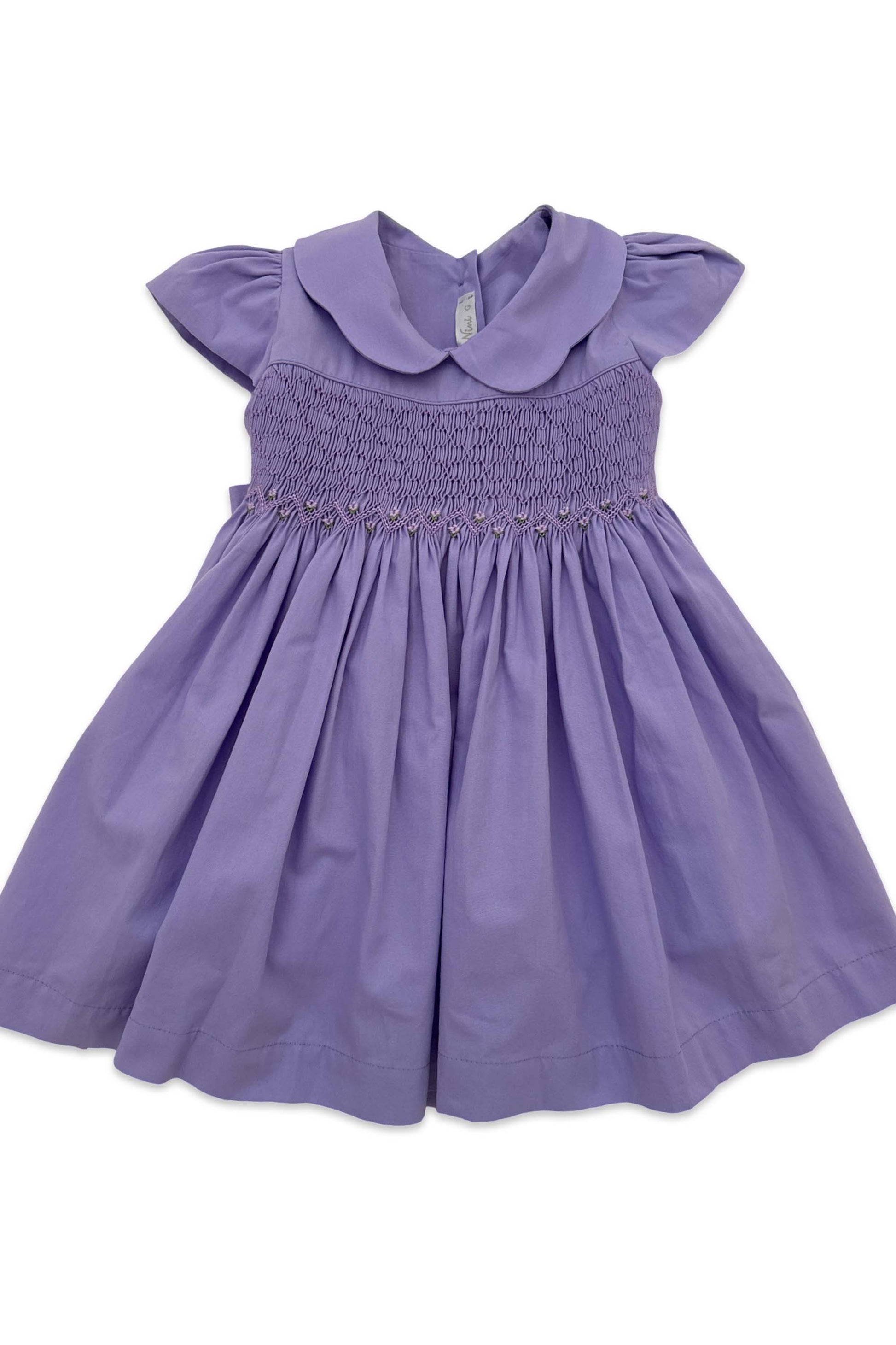 Vestido Infantil Clássico Casinha de Abelha Lilás — foto 2