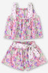 Conjunto Infantil Menina com Blusa e Short em Estampa Floral — foto 2