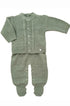 Conjunto Salopete e Cardigan em Tricô para Maternidade Alex — foto 3