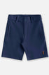 Conjunto Infantil Menino Alfaiataria Camisa e Bermuda Azul Marinho — foto 5