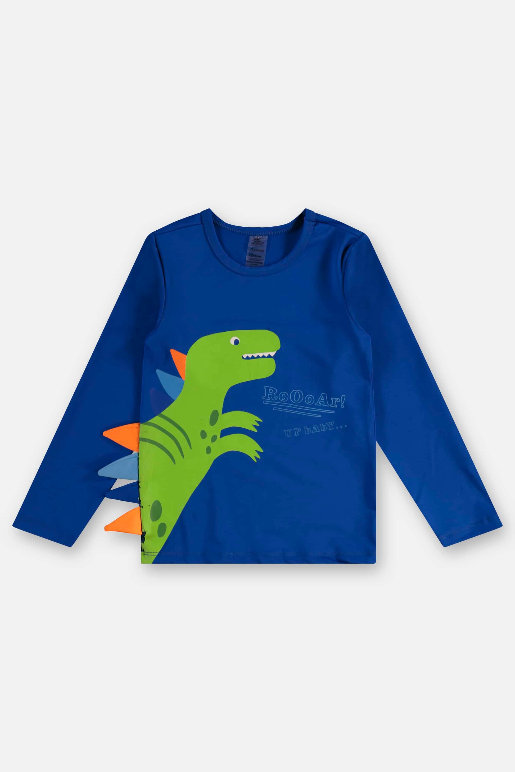 Conjunto Infantil Menino Camiseta e Sunga Boxer com UV Estampa Dinossauro — foto 3