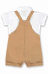 Conjunto Body Camisa e Jardineira de Linho Bege — foto 2