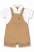 Conjunto Body Camisa e Jardineira de Linho Bege — foto 1