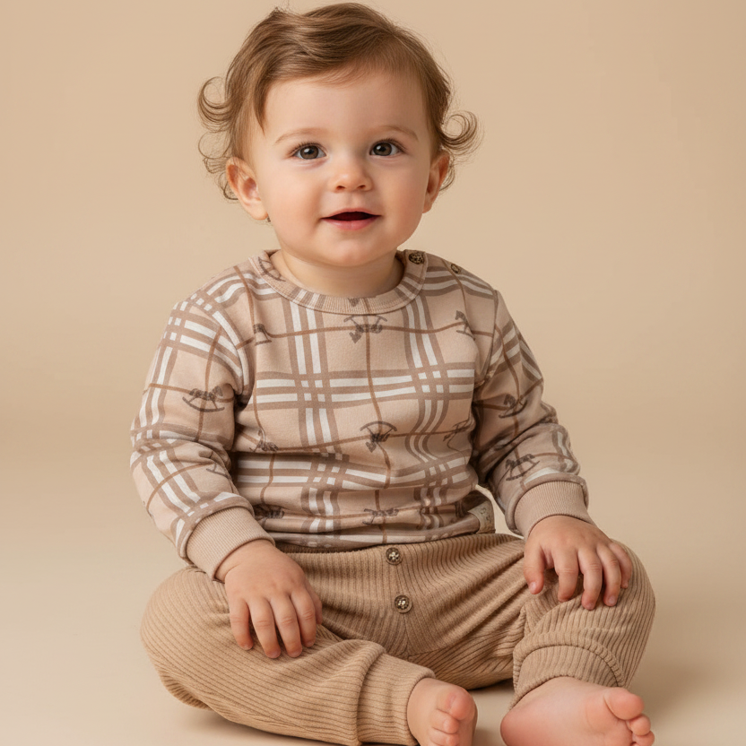 Conjunto Blusão Malha Thermosoft e Calça Flanela — foto 1