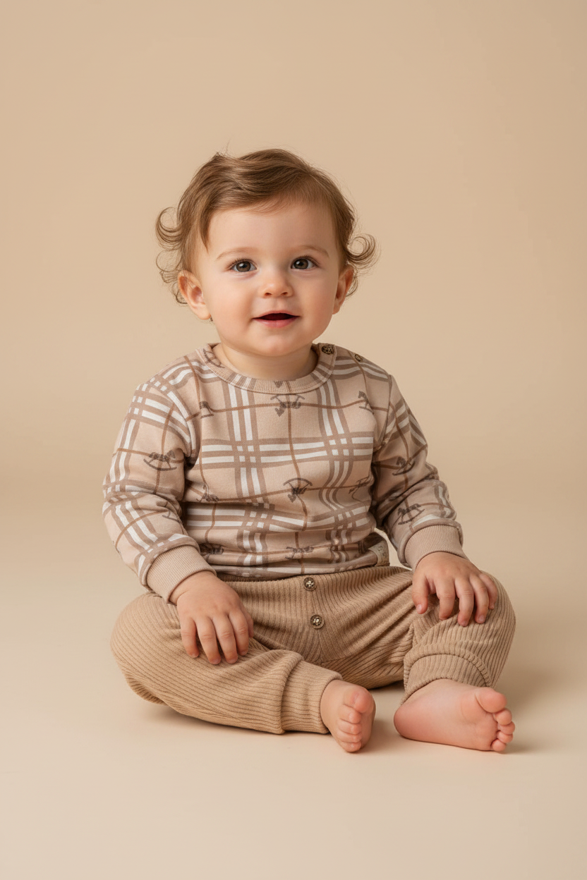 Conjunto Blusão Malha Thermosoft e Calça Flanela — foto 1
