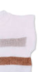 Colete em Tricot Infantil Listrado Lurex Branco para Meninas — foto 3
