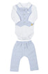 Conjunto Body Colete Calça e Gravata Blue Ocean — foto 1
