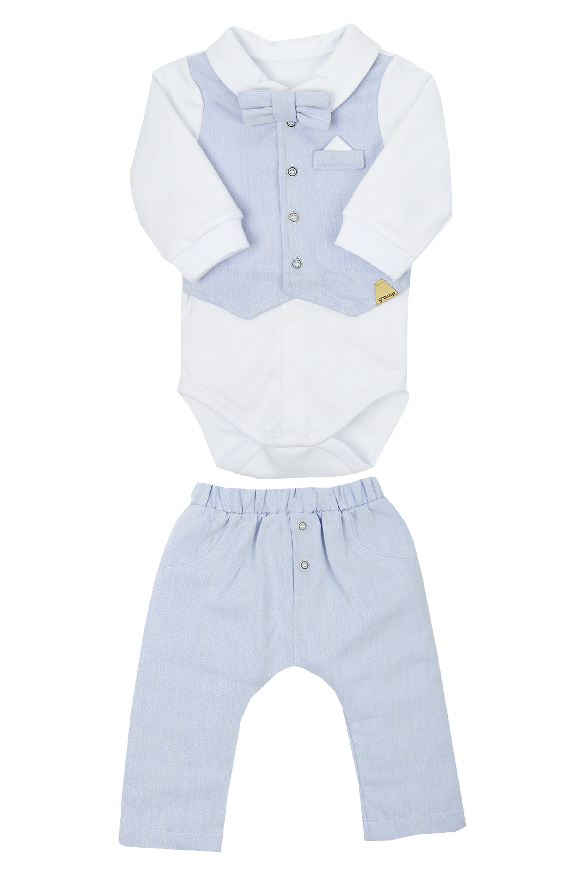 Conjunto Body Colete Calça e Gravata Blue Ocean — foto 1