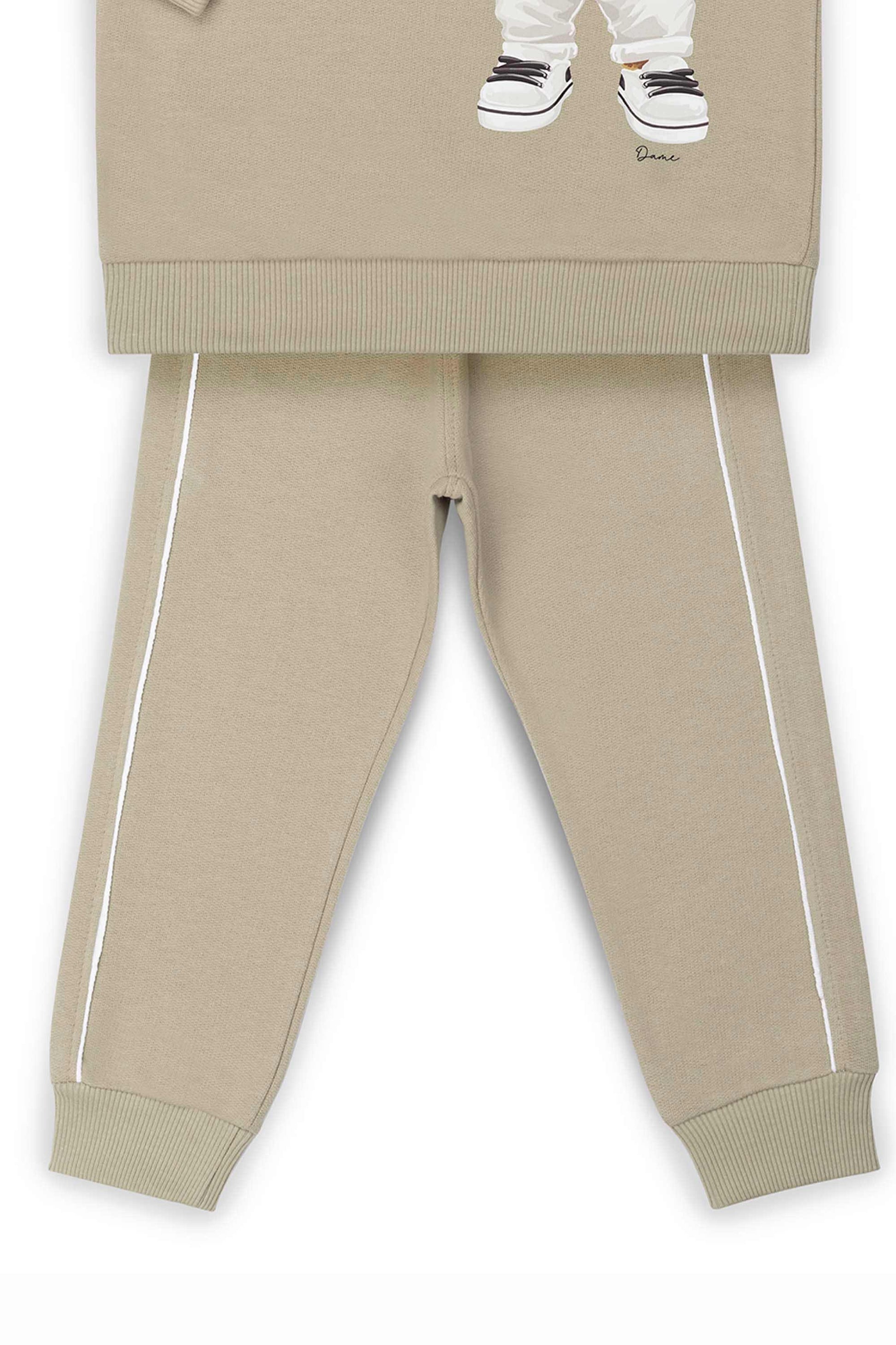 Conjunto Infantil Moletom Menino Urso Bege — foto 4