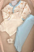 Conjunto Algodão Egípcio para Bebê 3 Peças Body Calça e Casaco Estampa Praia — foto 2