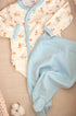 Conjunto Algodão Egípcio para Bebê 3 Peças Body Calça e Casaco Estampa Praia — foto 3