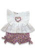 Conjunto Infantil Bata e Shorts Estampa Floral Liberty Exclusivo Petit Nini — foto 2