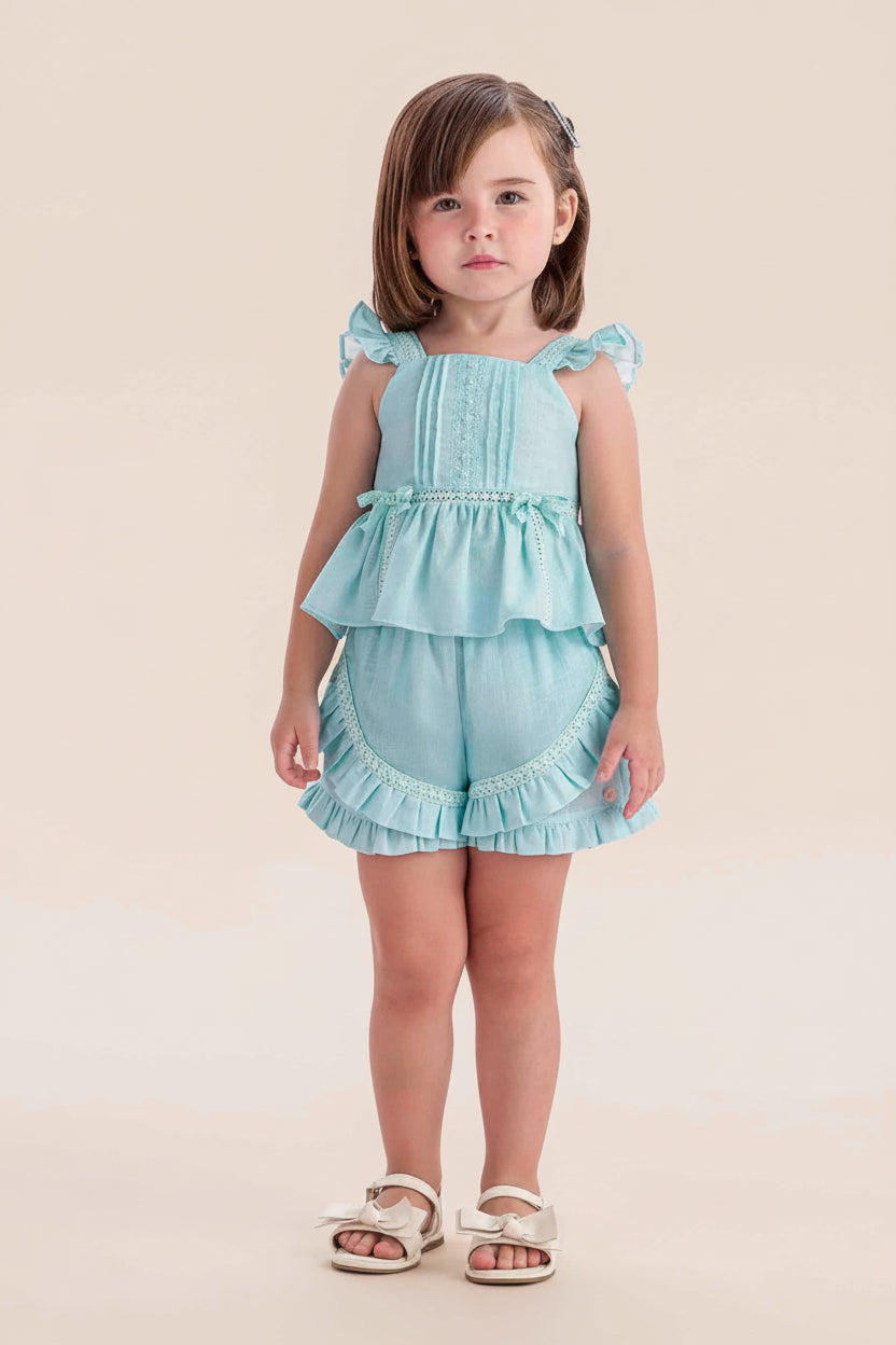 Conjunto Infantil Menina Verão Tiffany — foto 1