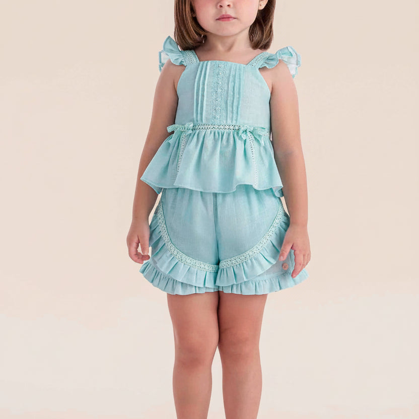 Conjunto Infantil Menina Verão Tiffany — foto 1