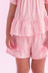 Conjunto Menina Infantil Bordado Tecido Poá Rosa Claro — foto 2