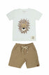 Conjunto Infantil Leone Creme com Estampa de Leão — foto 2