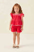 Conjunto Infantil Feminino Poá Vermelho Celebration — foto 1