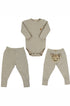 Conjunto Pagão Happy Family Body e Calça com Bordado de Leão Bebê — foto 1