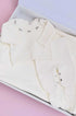 Conjunto Maternidade Blusa e Calça Tricô Bordado Rococó Giulia Off White — foto 2