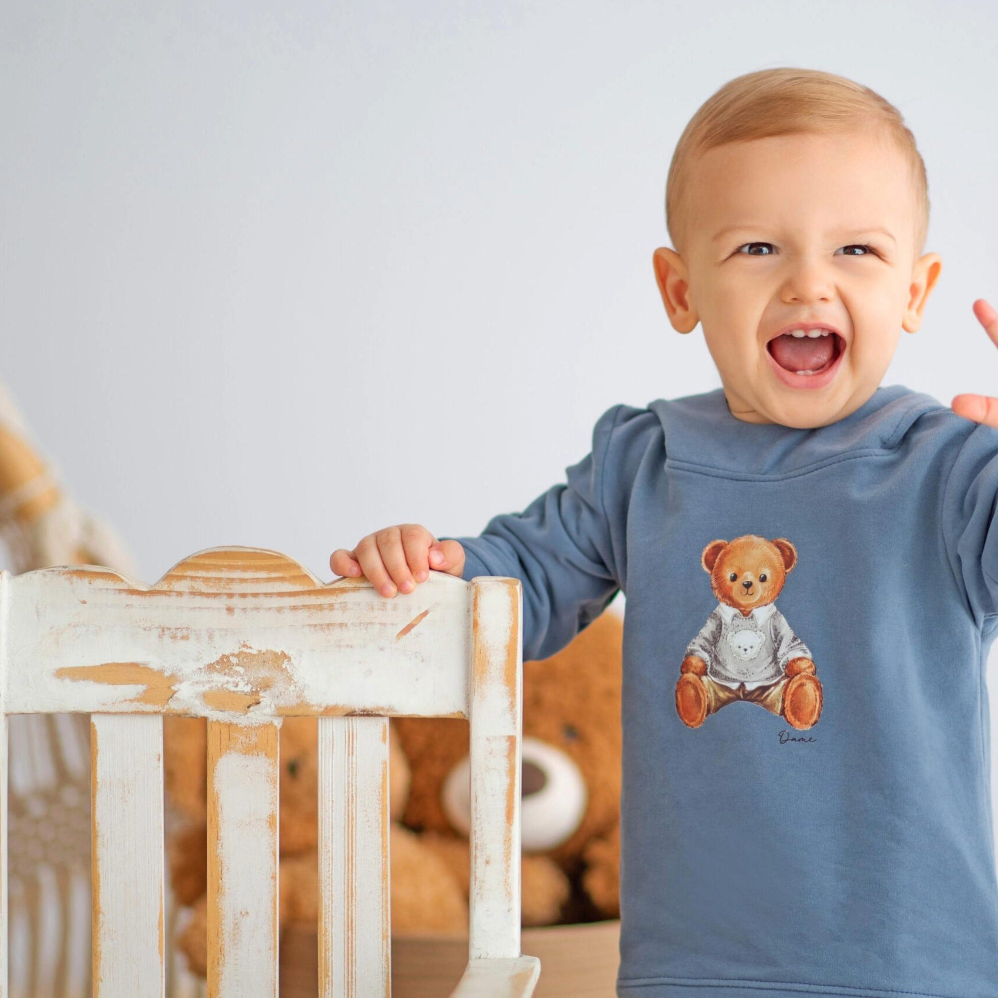 Conjunto Moletom Bebê Menino Urso Dame Dos — foto 1