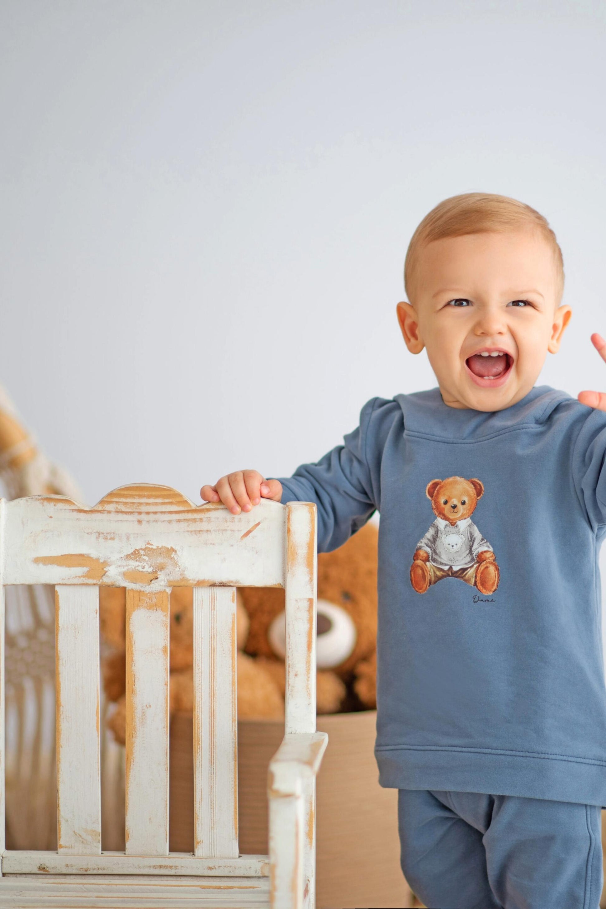 Conjunto Moletom Bebê Menino Urso Dame Dos — foto 1