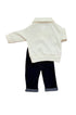 Conjunto Bebê Menino Calça Jeans e Suéter Off White — foto 4
