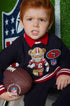 Moletom NFL Infantil SF 49ERS Preto com Estampa de Ursinho para Meninos — foto 1