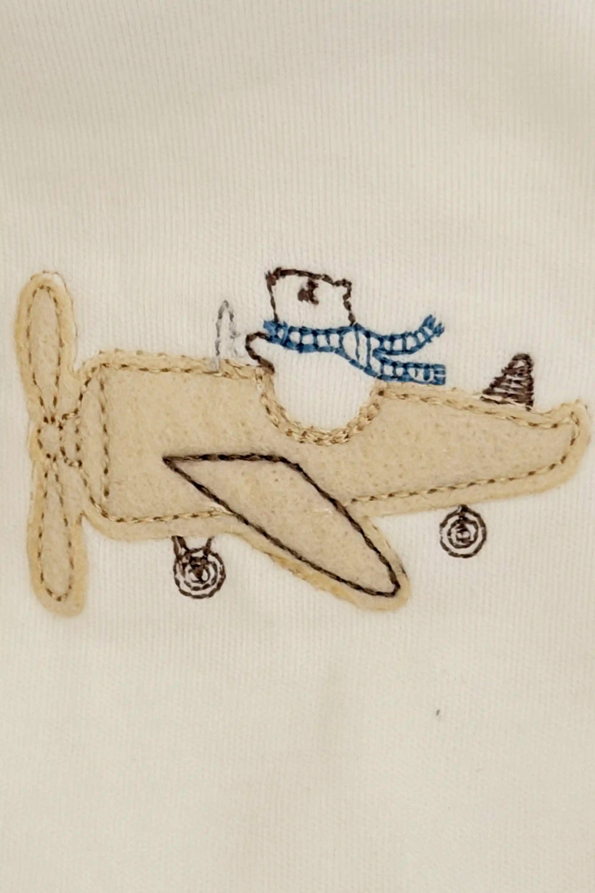 Conjunto Bebê em Algodão Egípcio Aviões com Bordado — foto 2