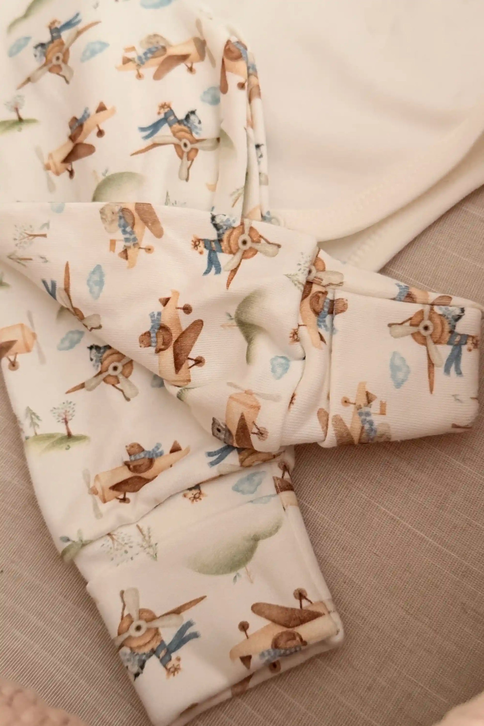 Conjunto Bebê em Algodão Egípcio Aviões com Bordado — foto 3