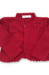 Bolero em Tricot Bordado Vermelho para Menina — foto 3