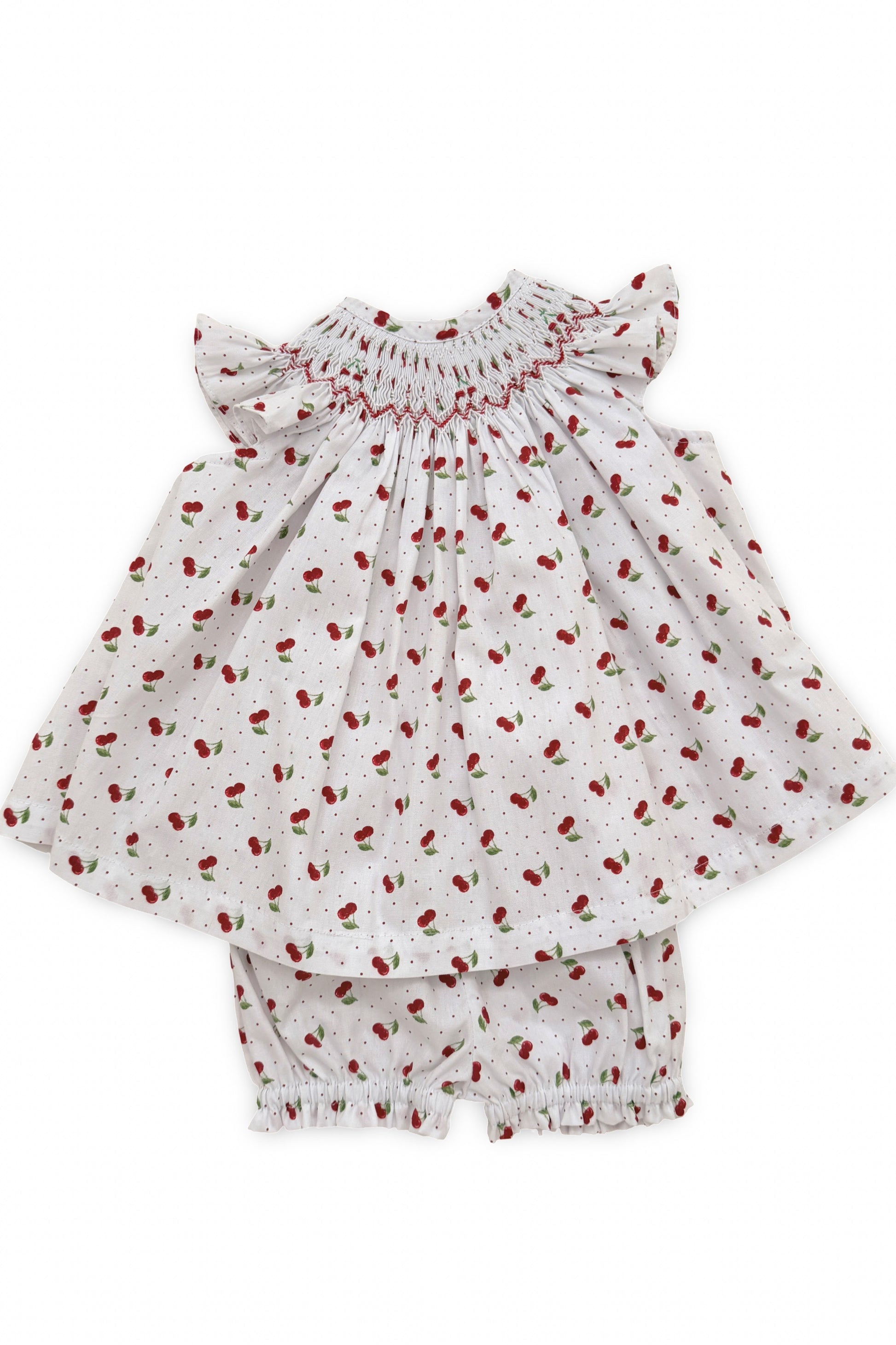 Vestido Russinho Casinha de Abelha Poá Cerejinha