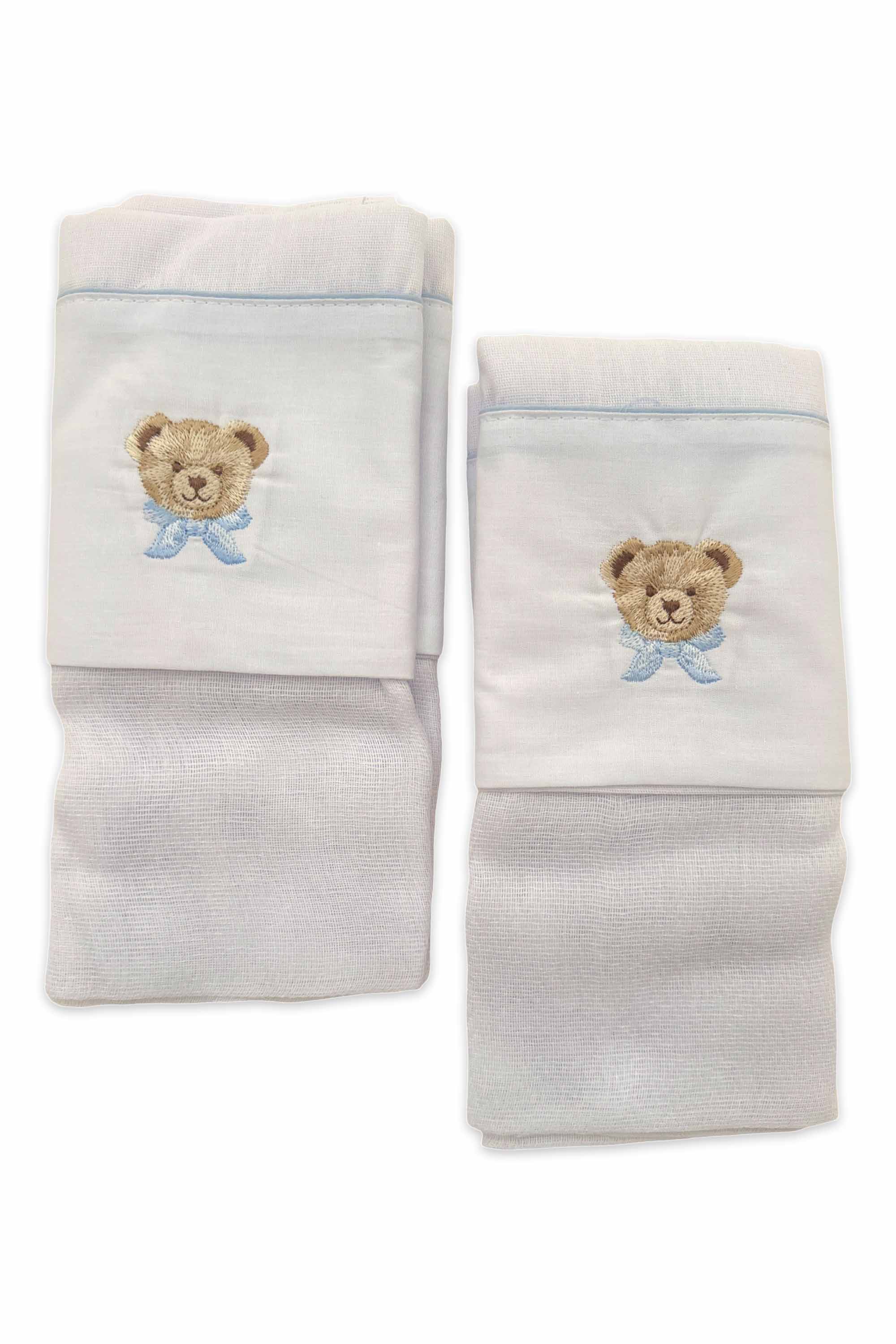 Kit 2 Fraldas de Ombro Bordado Urso Encantado — foto 2