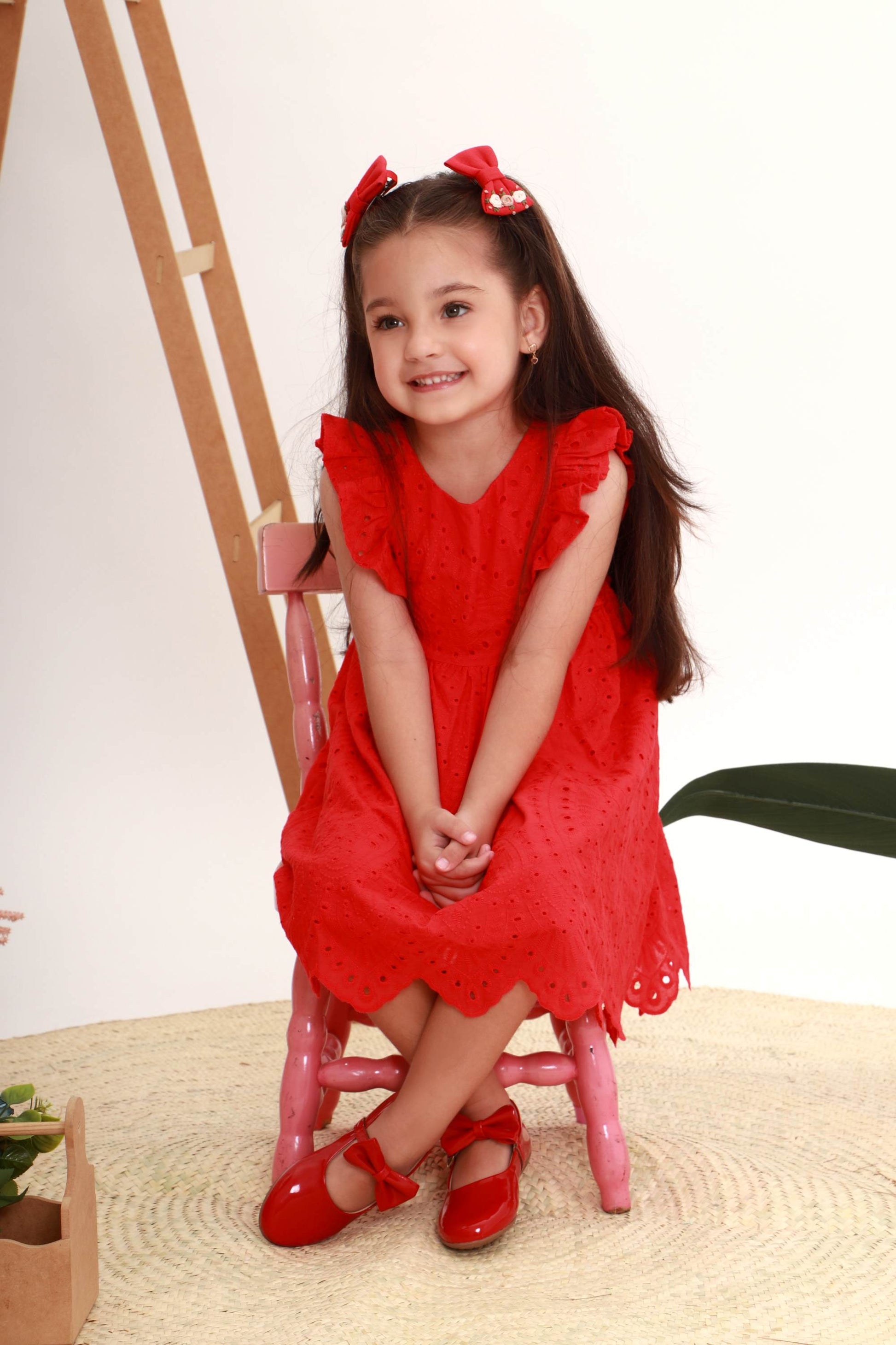 Vestido Infantil Catarina Laise Vermelho — foto 3