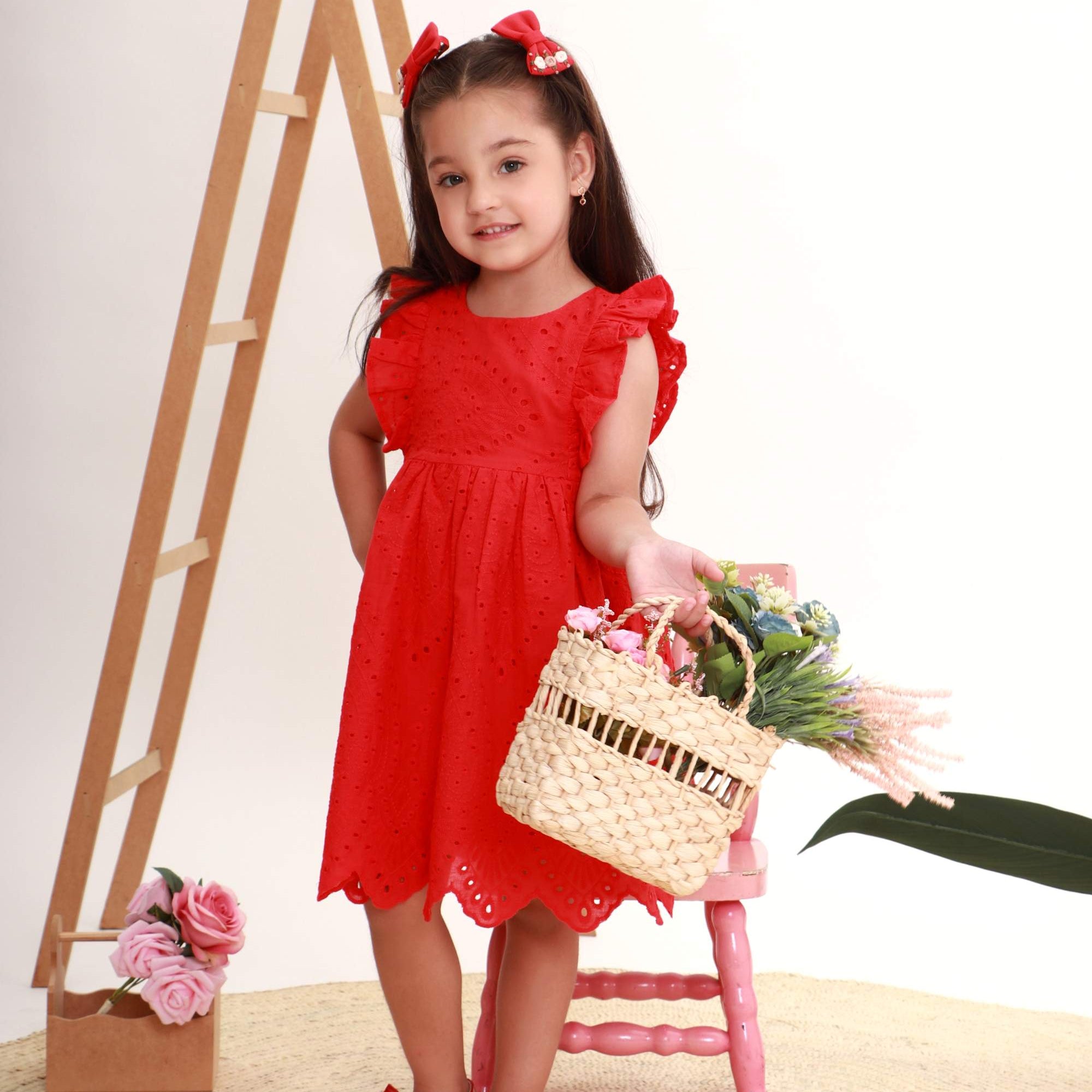 Vestido Infantil Catarina Laise Vermelho — foto 1