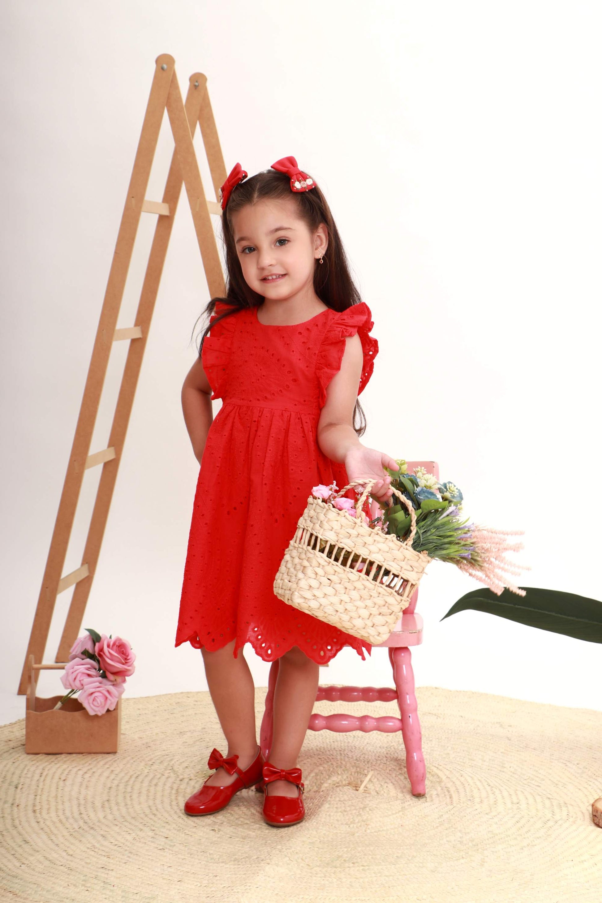 Vestido Infantil Catarina Laise Vermelho — foto 1