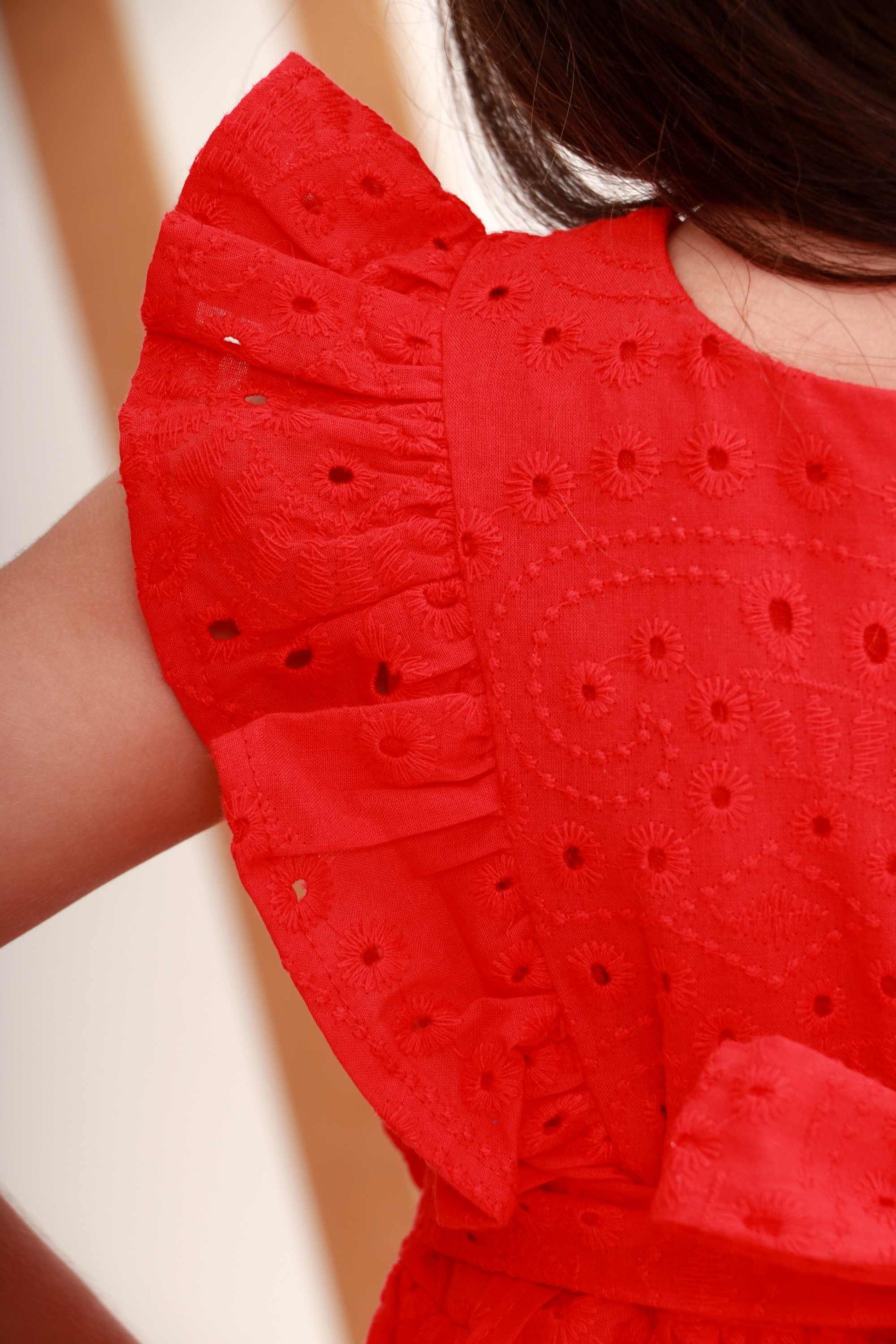 Vestido Infantil Catarina Laise Vermelho — foto 4