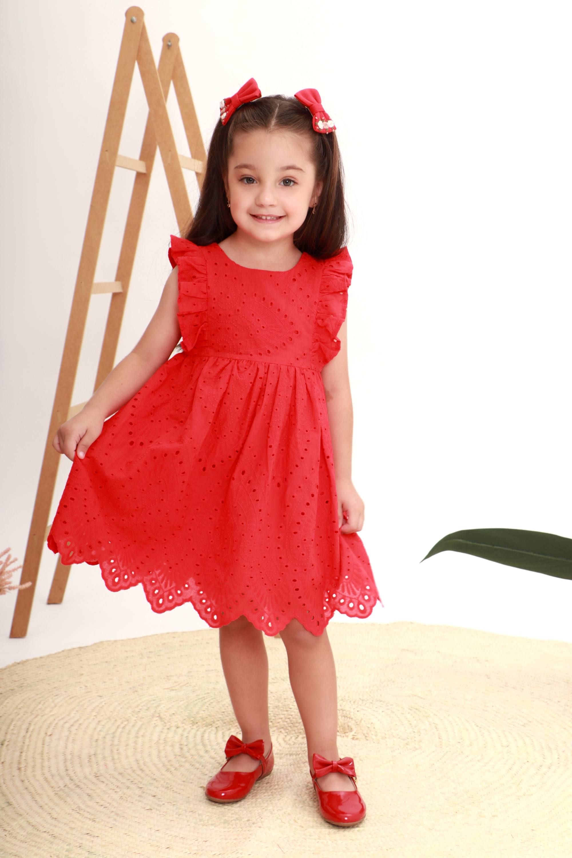 Vestido Infantil Catarina Laise Vermelho — foto 2